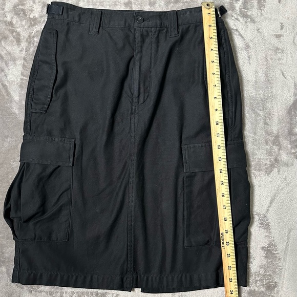 Aritzia TNA Supply Cargo Midi Skirt Black Cotton Twill – Size 6 - Picture 11 of 16